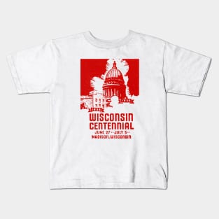 1936 Wisconsin Centennial Kids T-Shirt